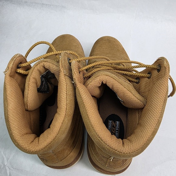 Lugz Boots Womens Size 11 Work Construction Combat Boots, Golden Wheat Brown GUC - Picture 7 of 10